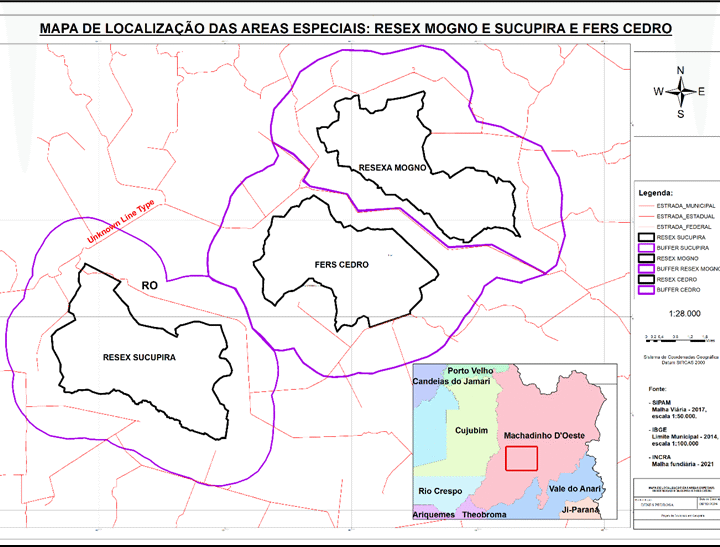 Configuração da paisagem e ordenamento territorial em unidades especiais no município de Machadinho d’Oeste, Rondônia